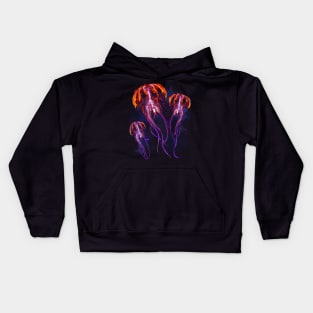 Jellyfish, Swimming In The Ocean Kids Hoodie